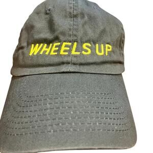 Wheels Up 8760 Slideback Hat Blue OSFA Adjustable Embroidered Patriotic Cotton